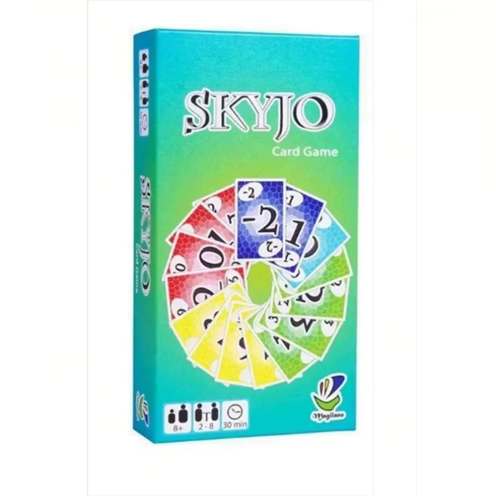 New Skyjo Board Game Card Party of Tables for the Whole Family Deck Box Wit Social Collective Game Children'S Tapis Poker Social